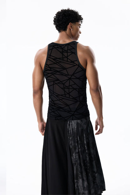 Pure Drift Mesh Sleeveless Top