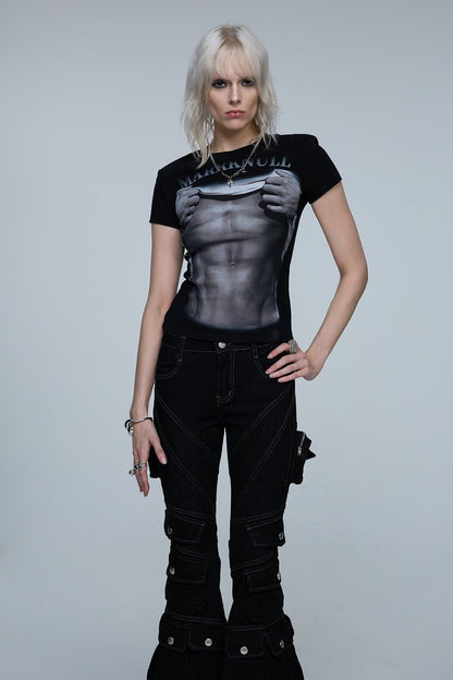 Pure Glyph Muscle Print T-Shirt