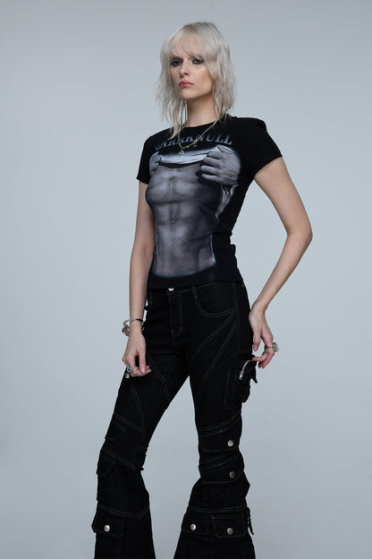 Pure Glyph Muscle Print T-Shirt
