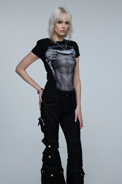 Pure Glyph Muscle Print T-Shirt