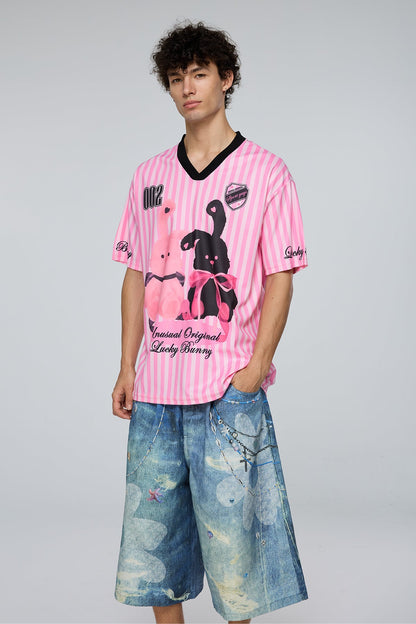 Pure Print Stripe T-Shirt