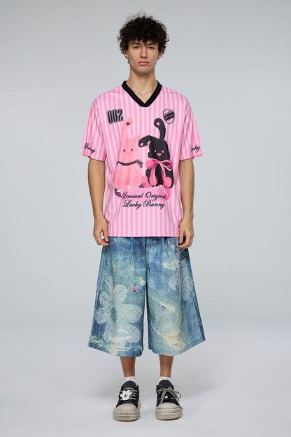Pure Print Stripe T-Shirt