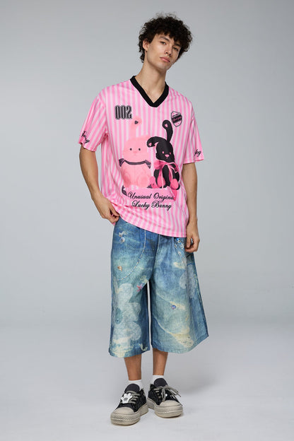 Pure Print Stripe T-Shirt