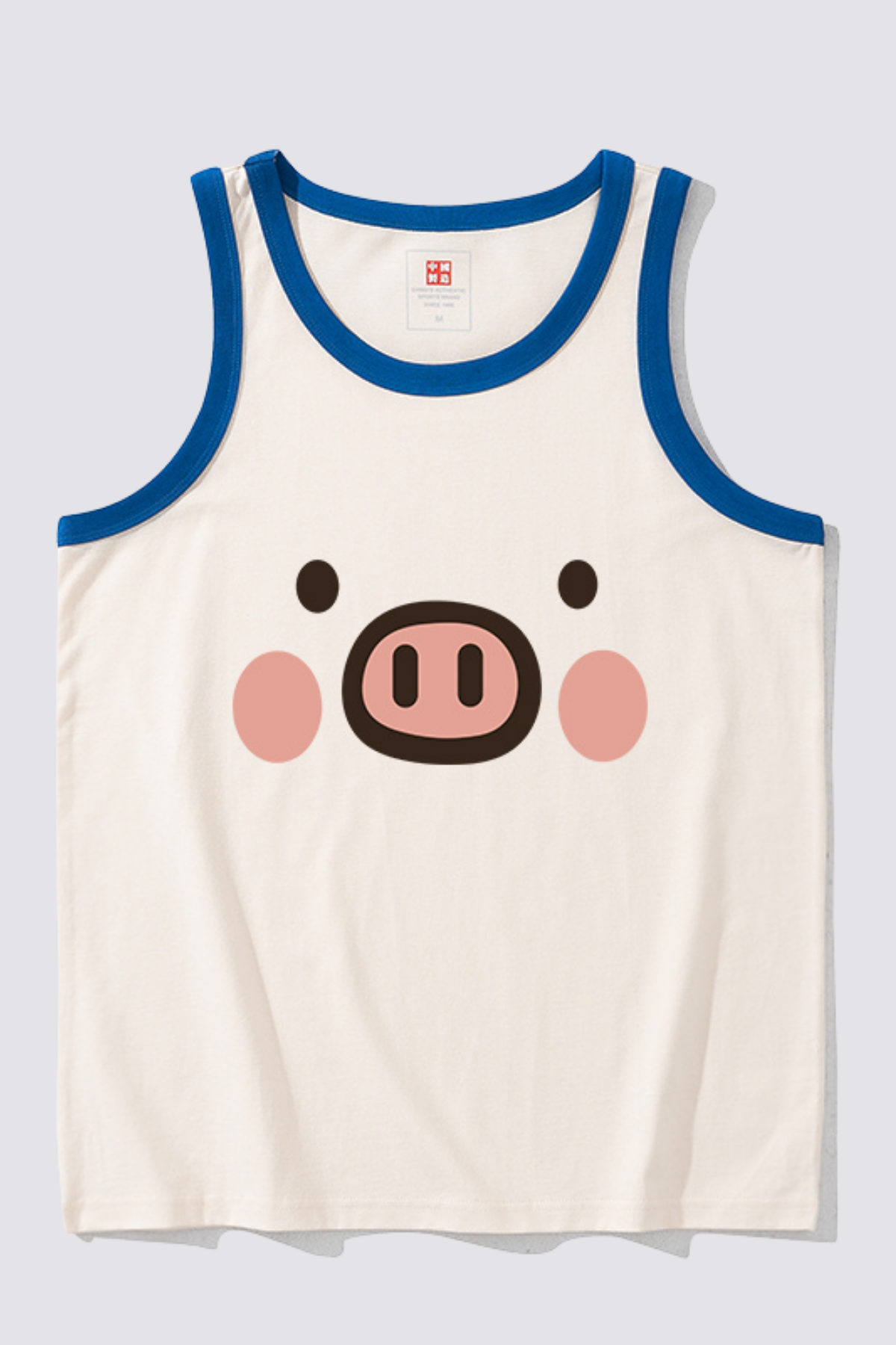 Pure Shoulder Pig Print Top