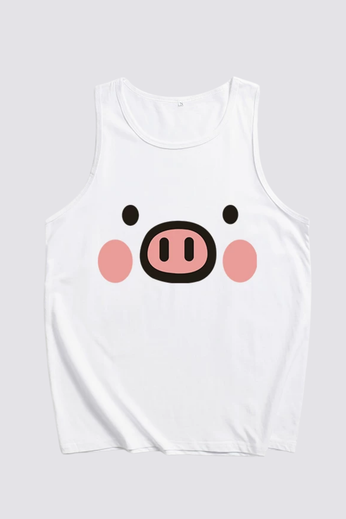 Pure Shoulder Pig Print Top