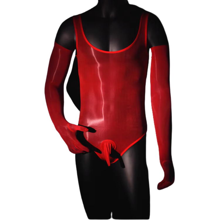 Queer Glow-Up Shiny Member Bodysuit