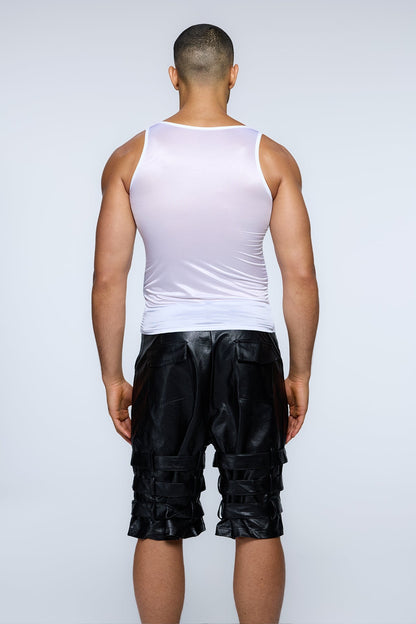 Quiet Blackness Tank Top White