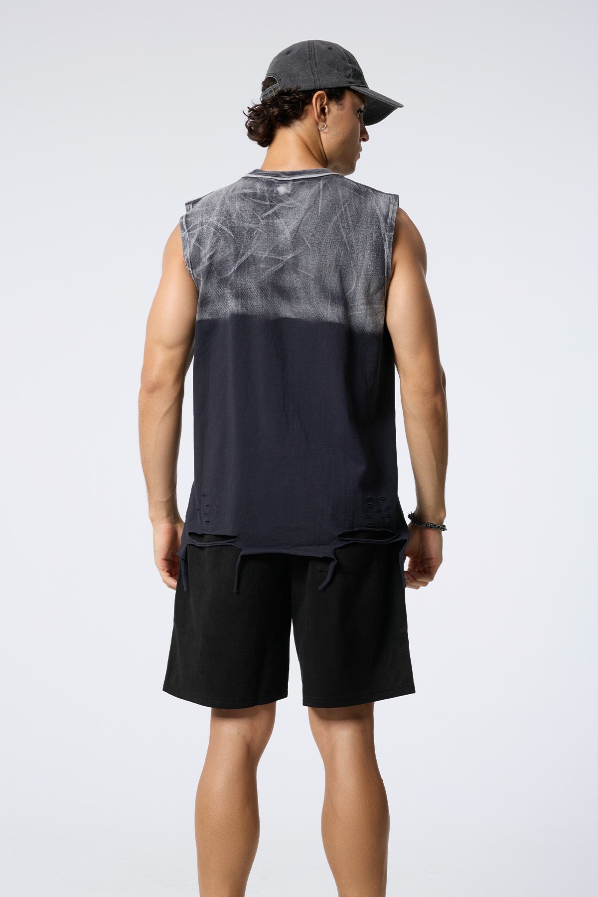 Quiet Drift Ripped Sleeveless Top