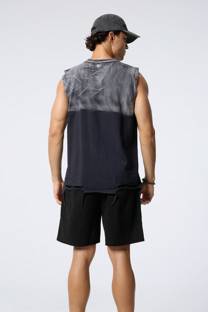 Quiet Drift Ripped Sleeveless Top