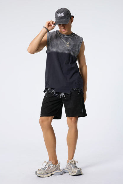 Quiet Drift Ripped Sleeveless Top