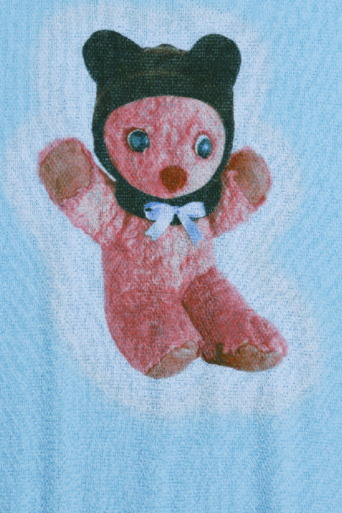 Quiet Texture Sleeveless Bear Print Knit Top