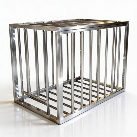 Steel Puppy Cage