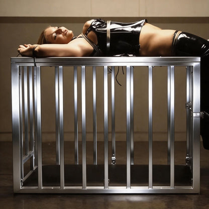 Steel Puppy Cage