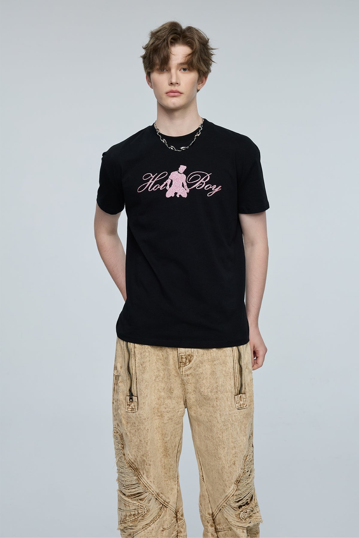 Radiant Arc Glitter T-Shirt