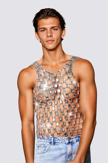 RYVK Studio Radiant Beam Diamond Sleeveless Top