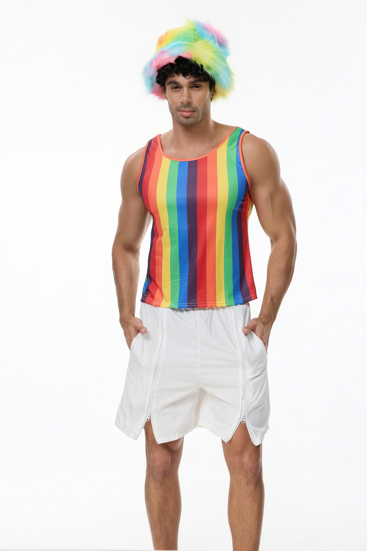 Radiant Flow Stripe Tank Top