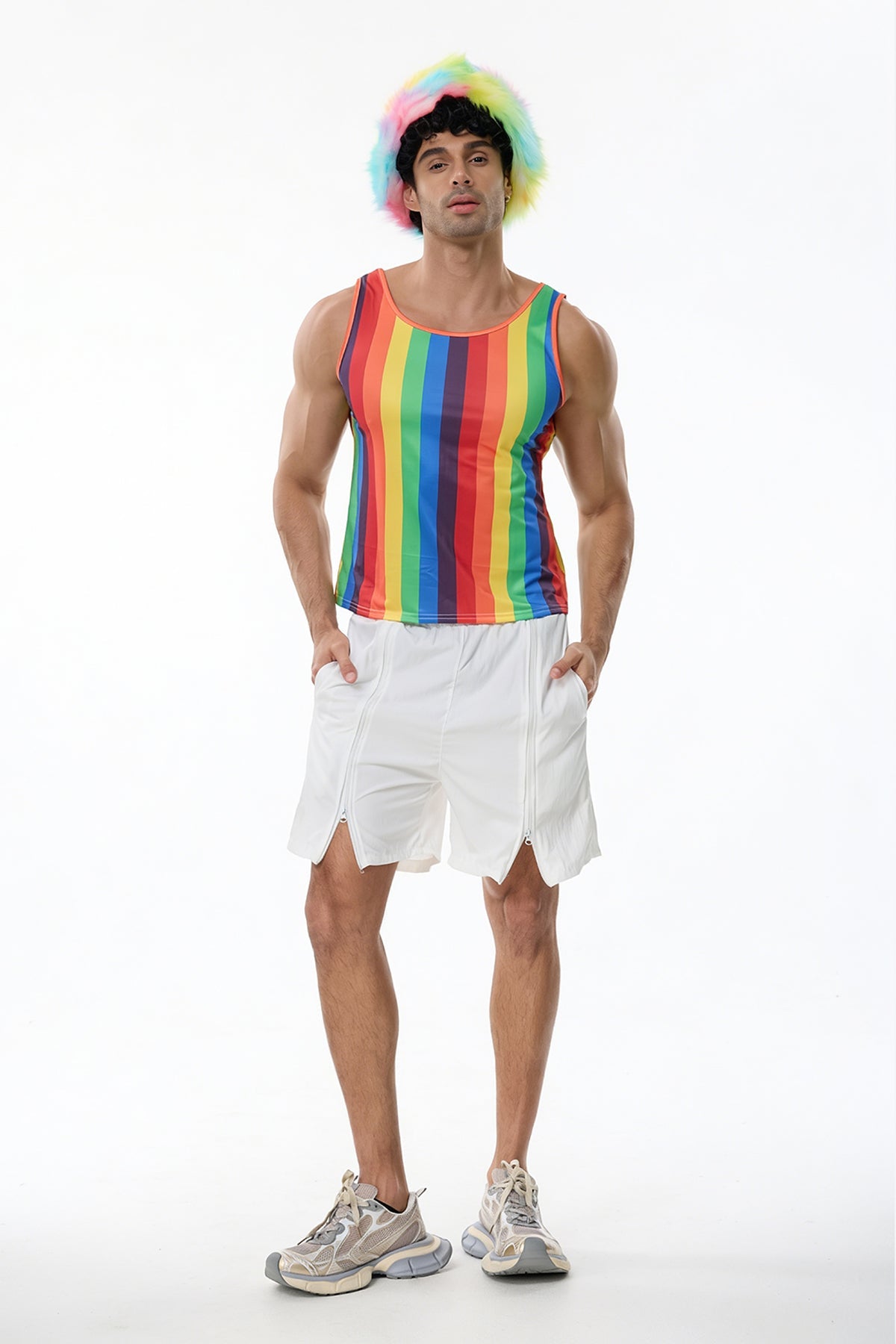 Radiant Flow Stripe Tank Top
