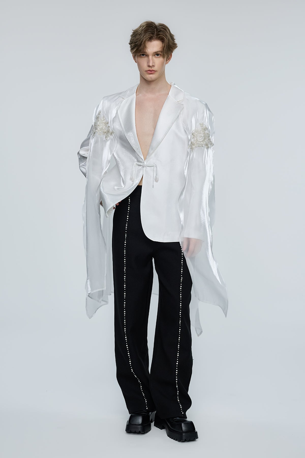 Radiant Pride V Neck Long Sleeve Jacket