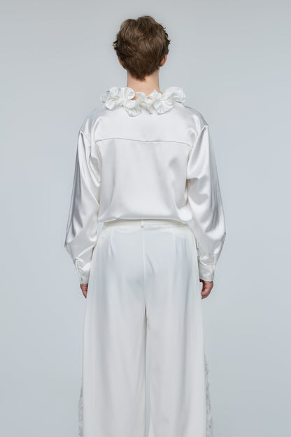 Radiant Surge Ruffle Long Sleeve Top