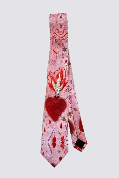 Radiate Love Graffiti Flame Tie