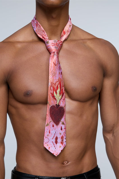 Radiate Love Graffiti Flame Tie