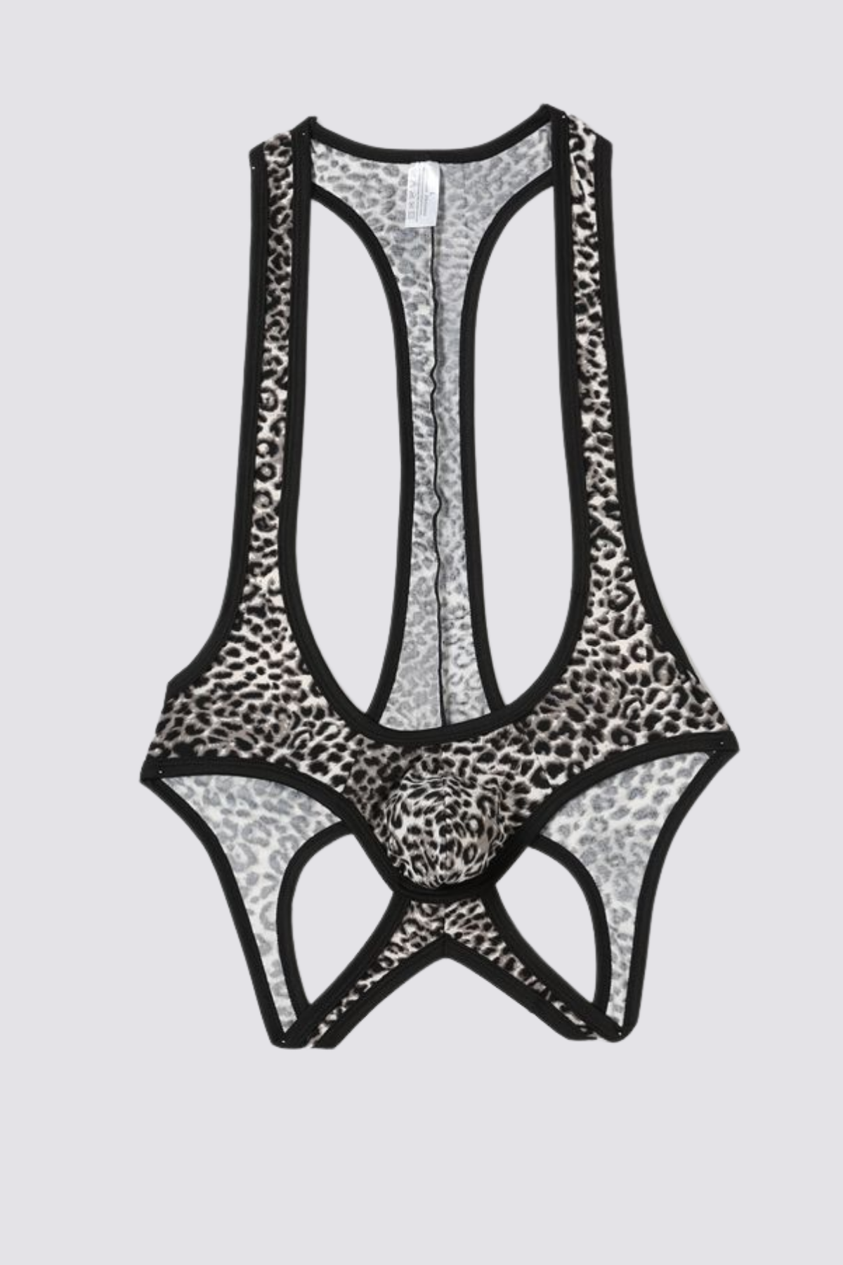 Rave Leopard Print Bodysuit Black