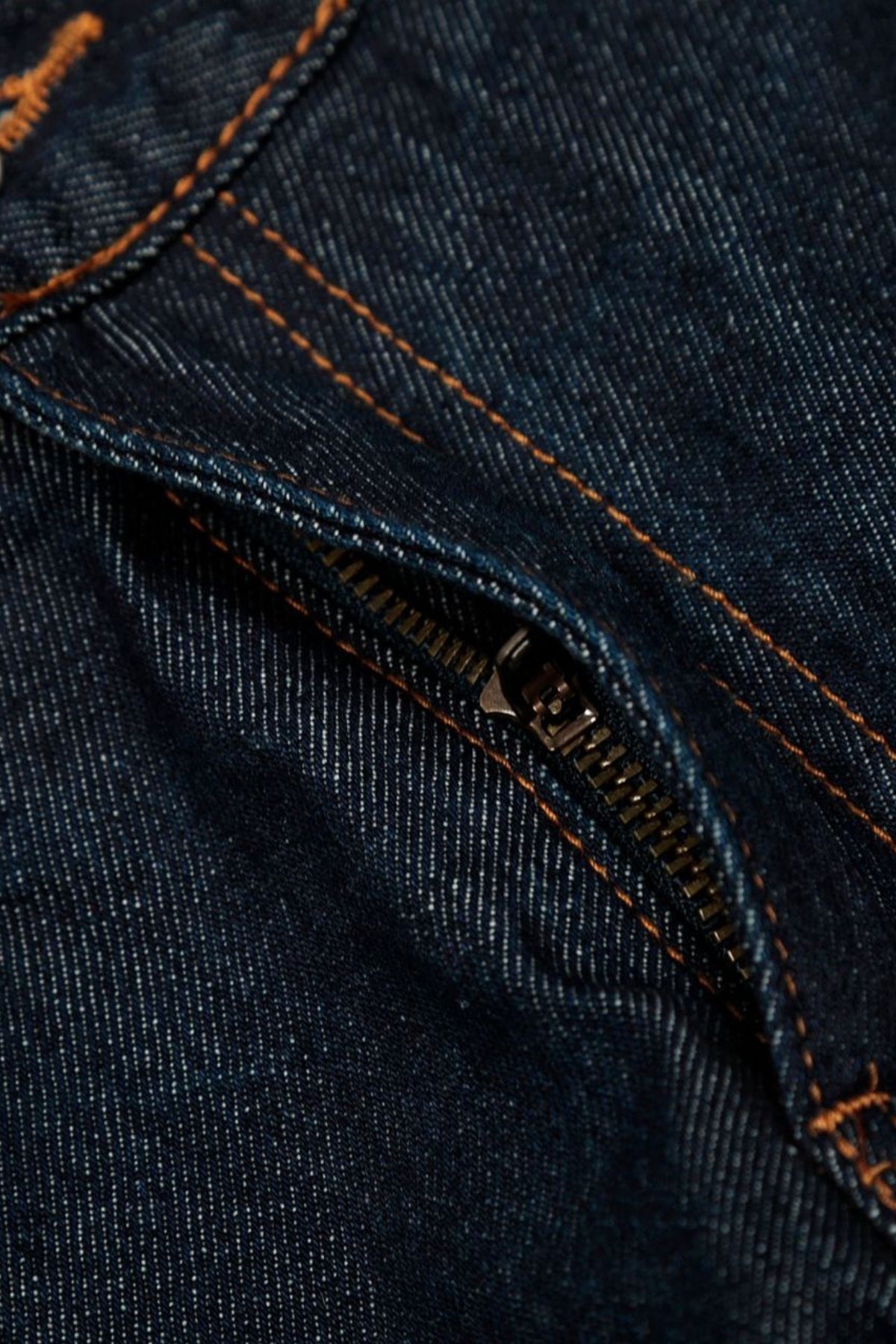 Raw Denim Wide Leg Double Waistband Jeans