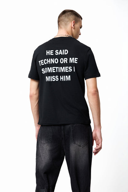Raw Echo Printed Letter Top
