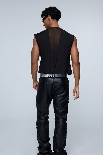 Raw Hostility V Neck Chain Vest