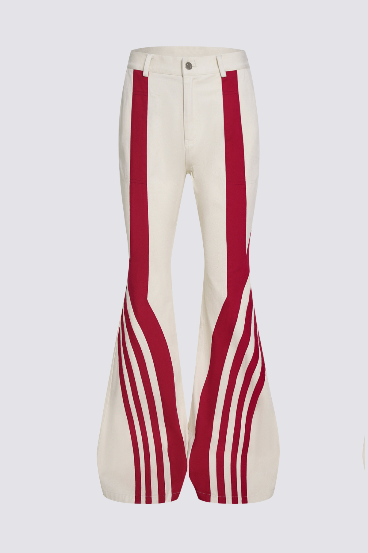 Raw Wrap Embroidery Bootcut Jeans