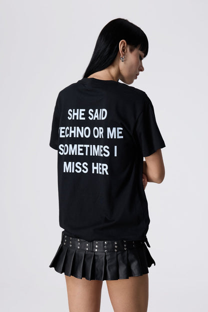 Raw Echo Printed Letter Top
