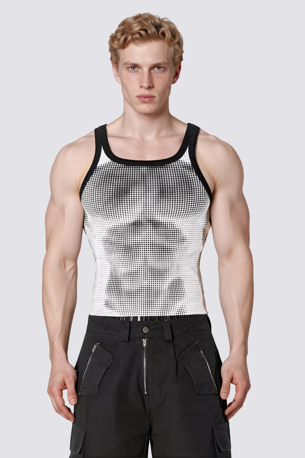 Released Line Dot Tank Top