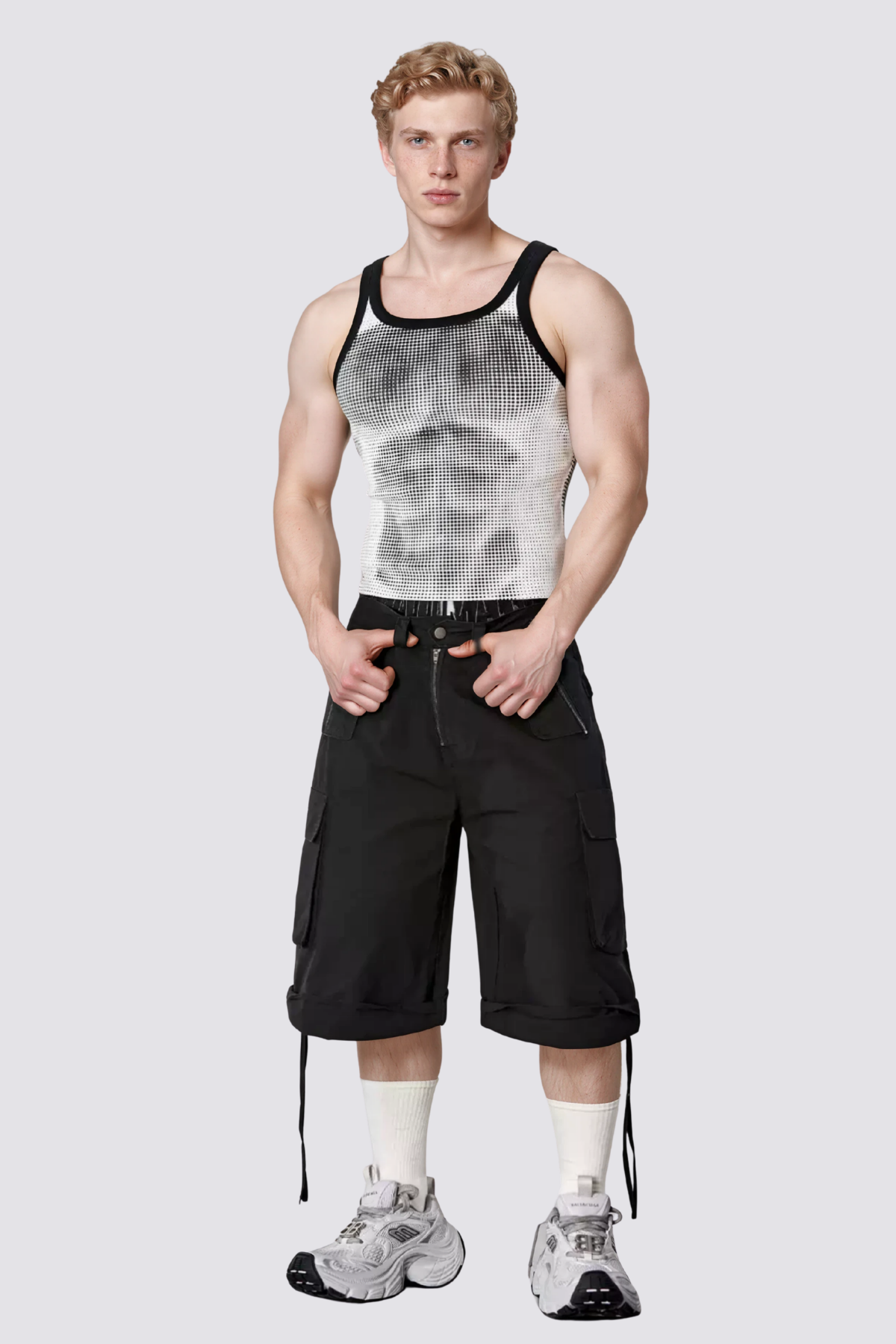 Released Line Dot Tank Top