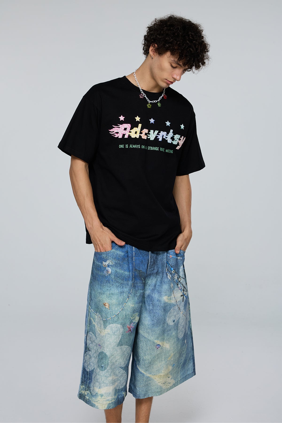 Remote Voice Star Print T-Shirt