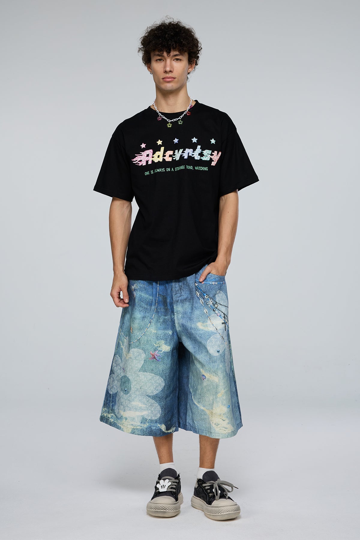 Remote Voice Star Print T-Shirt