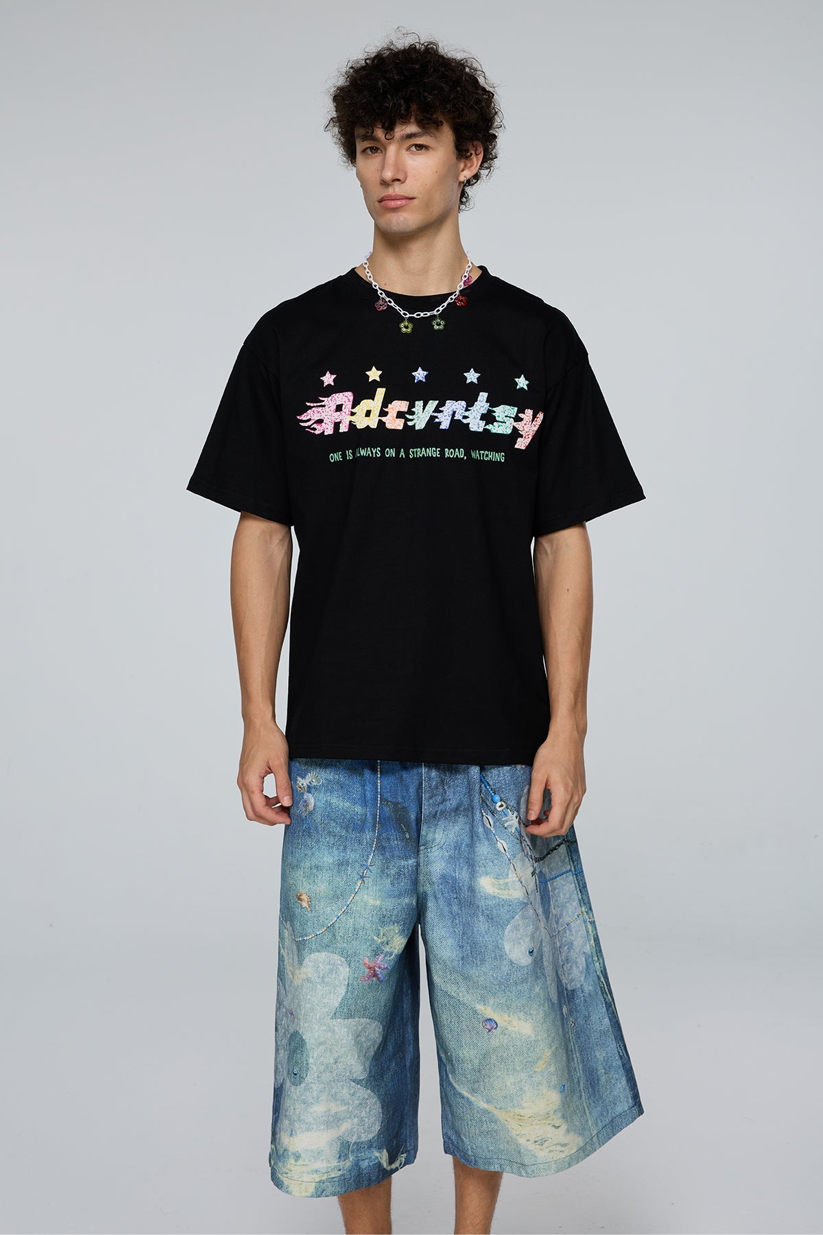 Remote Voice Star Print T-Shirt