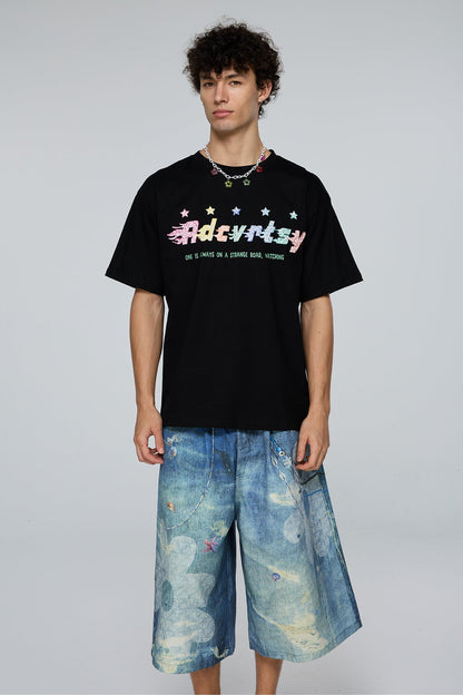 Remote Voice Star Print T-Shirt