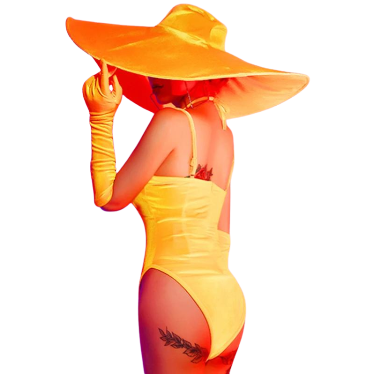 Retro Velvet Pop Diva Bodysuit