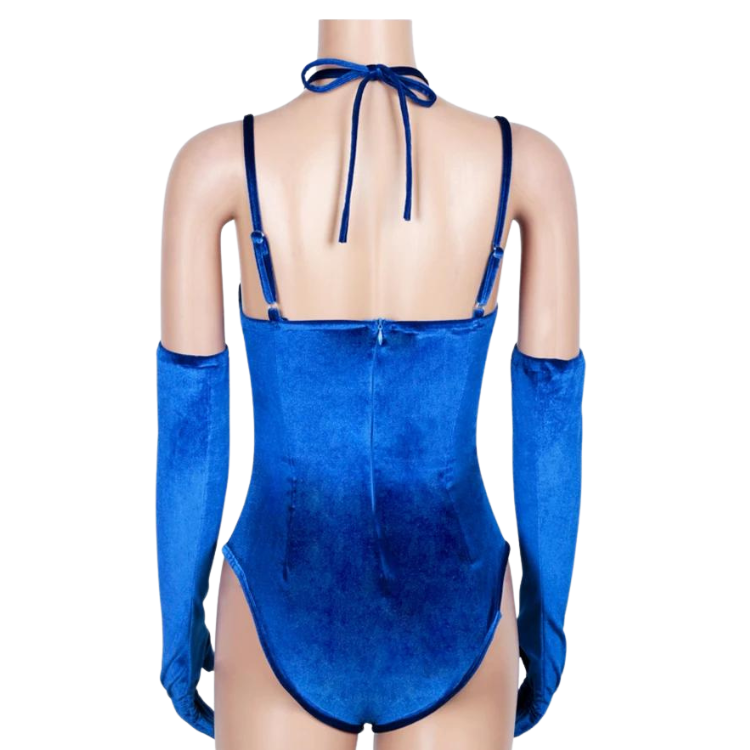 Retro Velvet Pop Diva Bodysuit