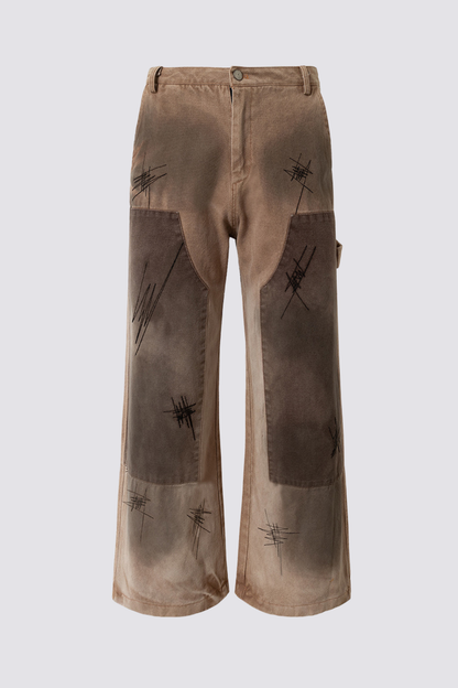 Riot Code Dye Wide Leg Jeans