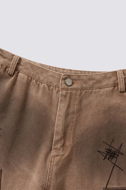 Riot Code Dye Wide Leg Jeans