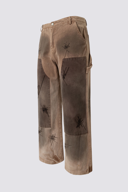 Riot Code Dye Wide Leg Jeans