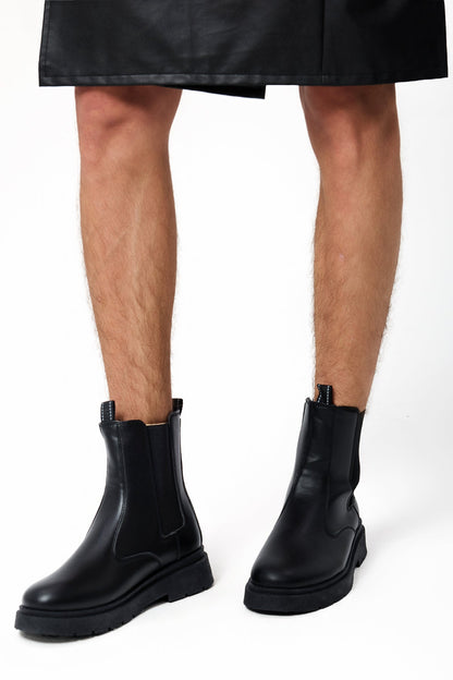 Risk Zone Leather Martin Boots