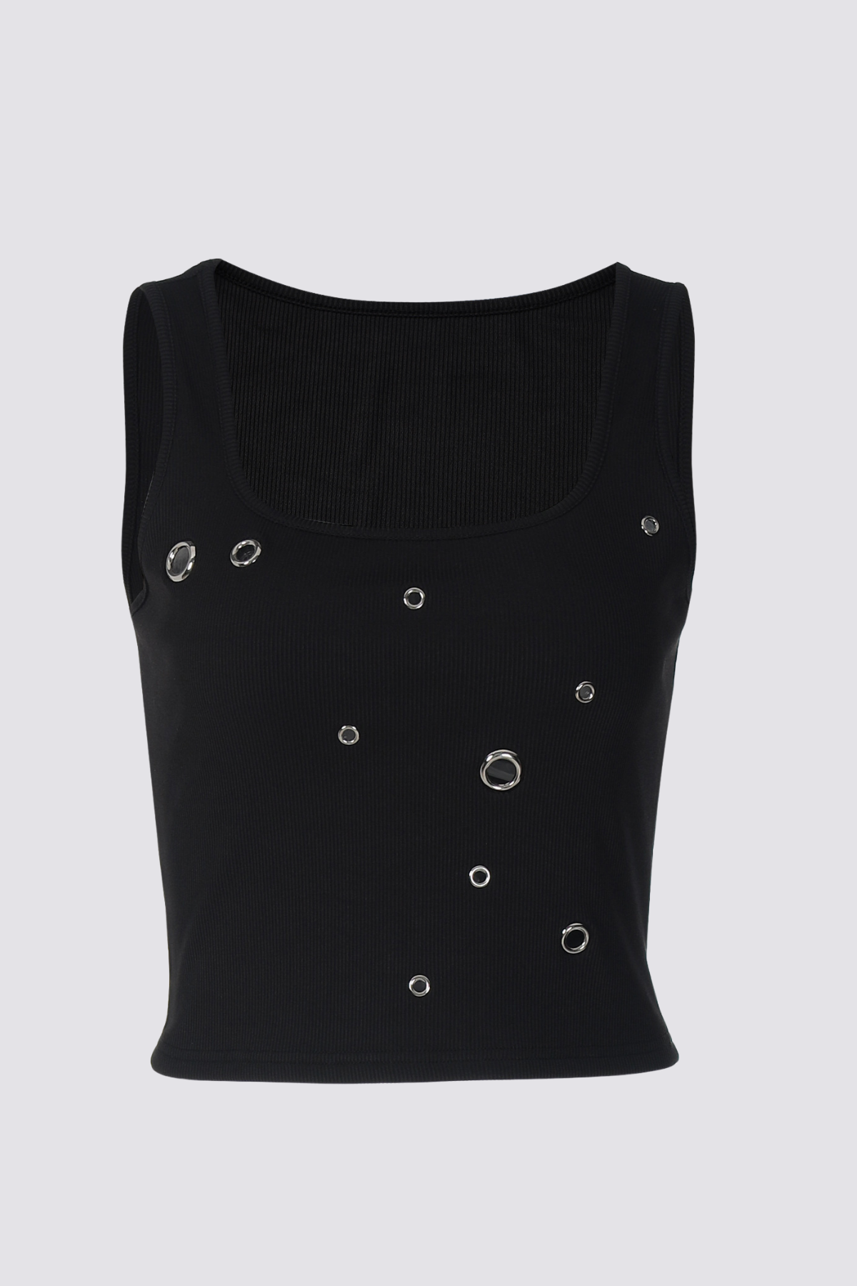 Rugged Crop Eyelet Tank Top