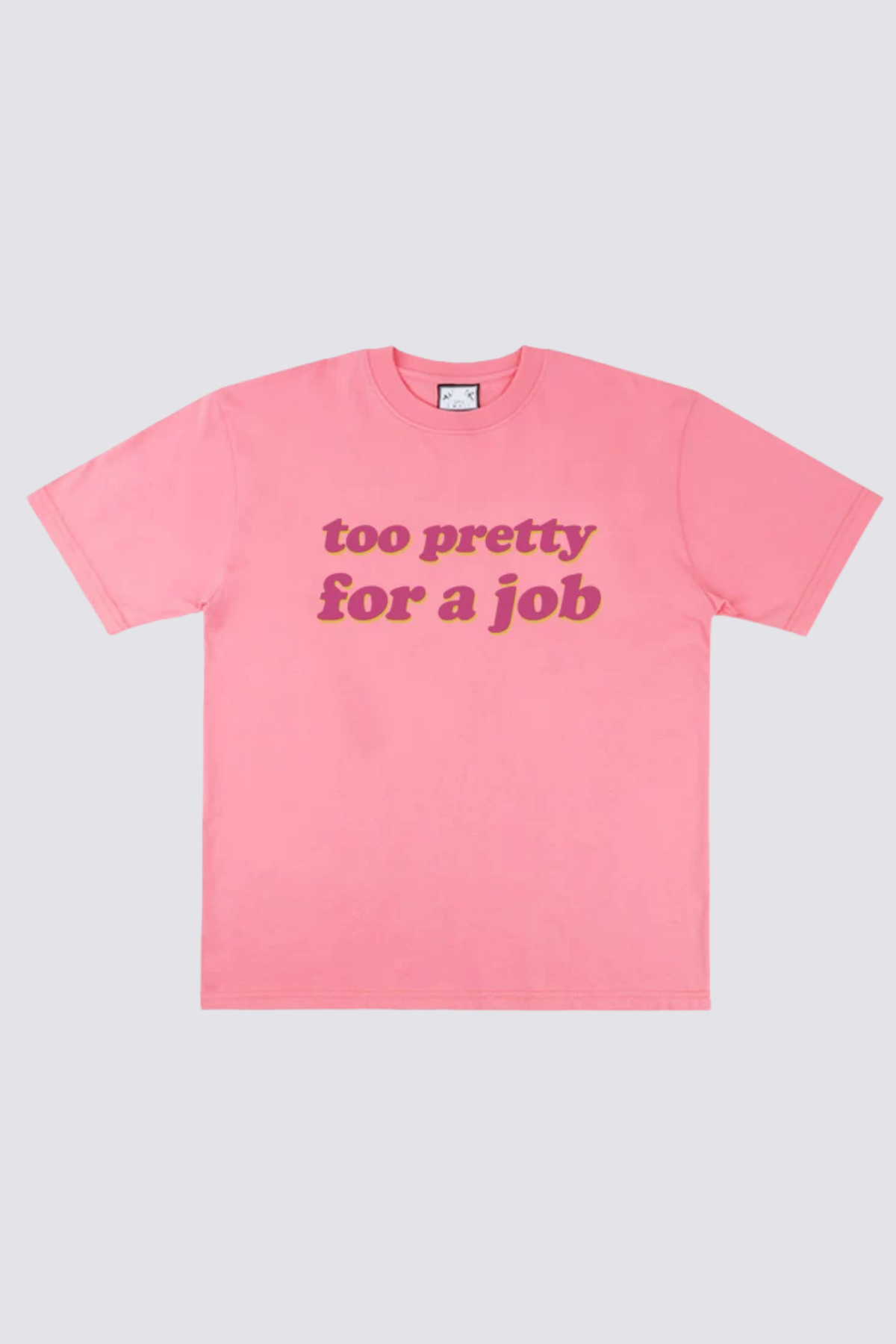 Rugged Mark Print T-Shirt Pink