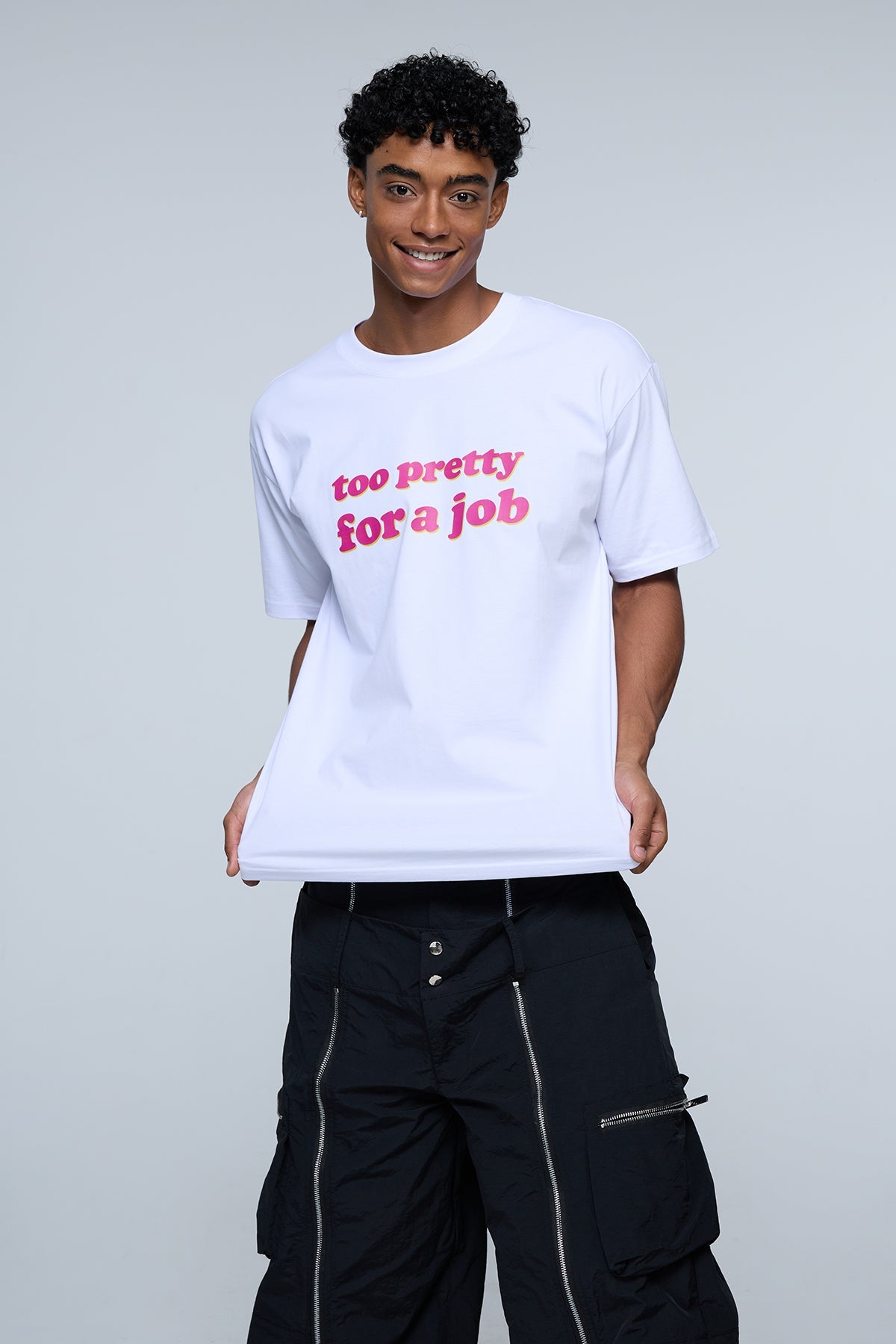 Rugged Mark Print T-Shirt White