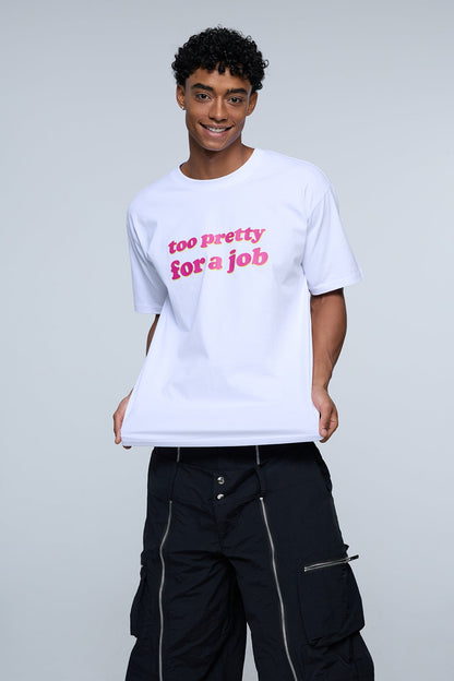 Rugged Mark Print T-Shirt White