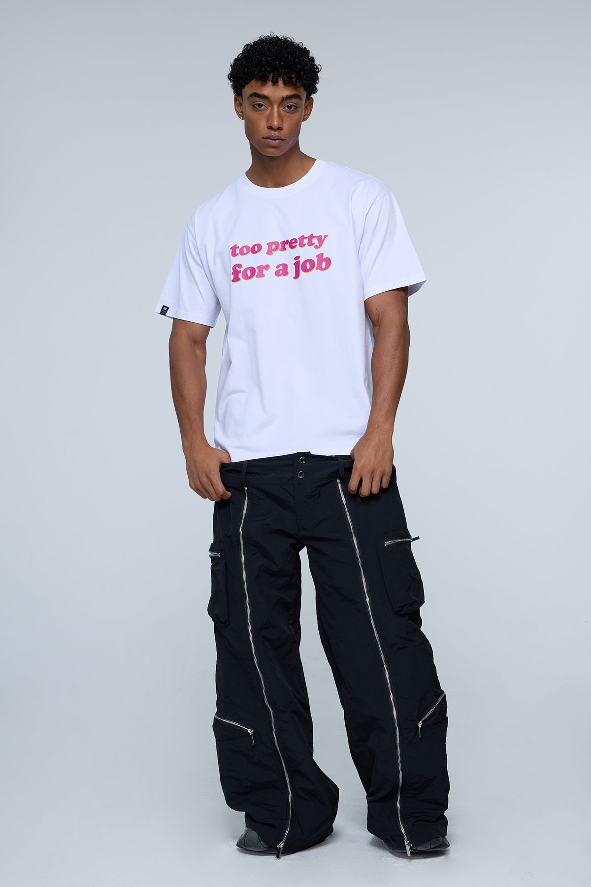 Rugged Mark Print T-Shirt White