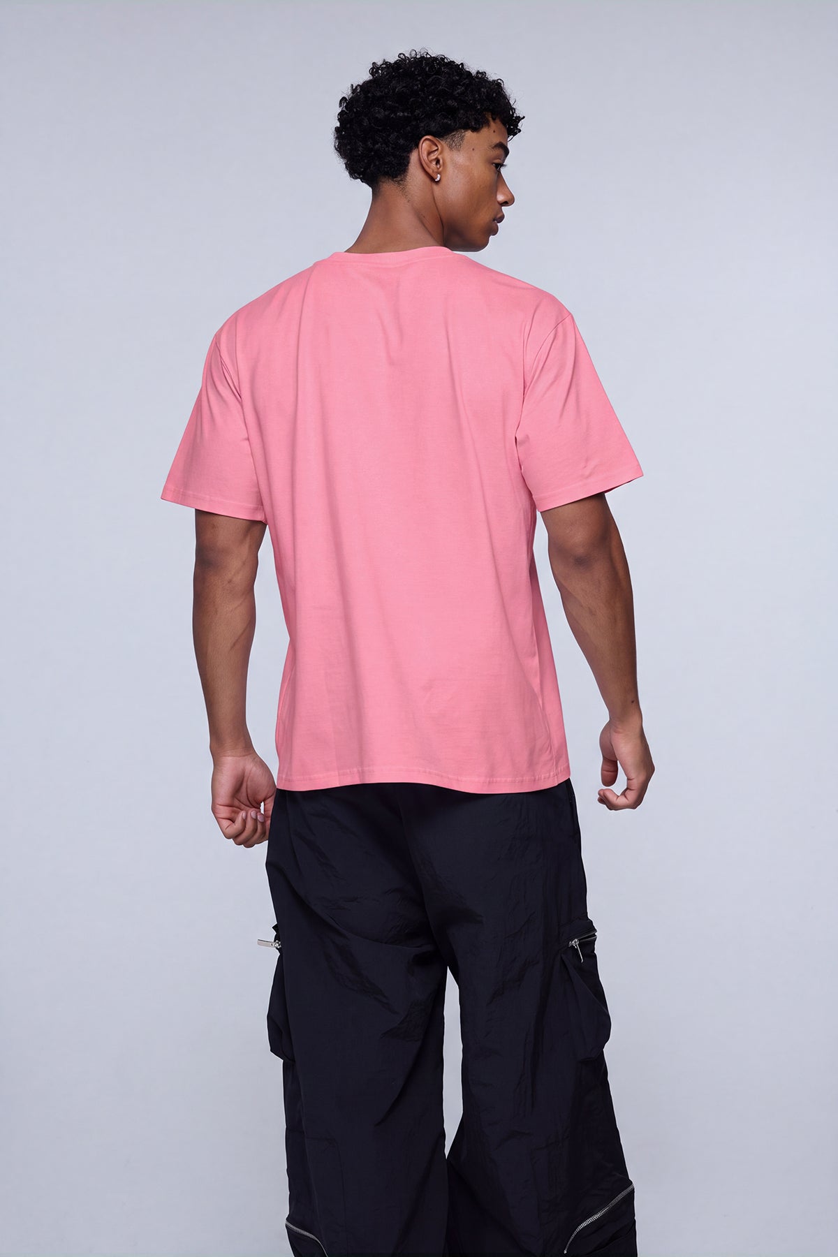 Rugged Mark Print T-Shirt Pink