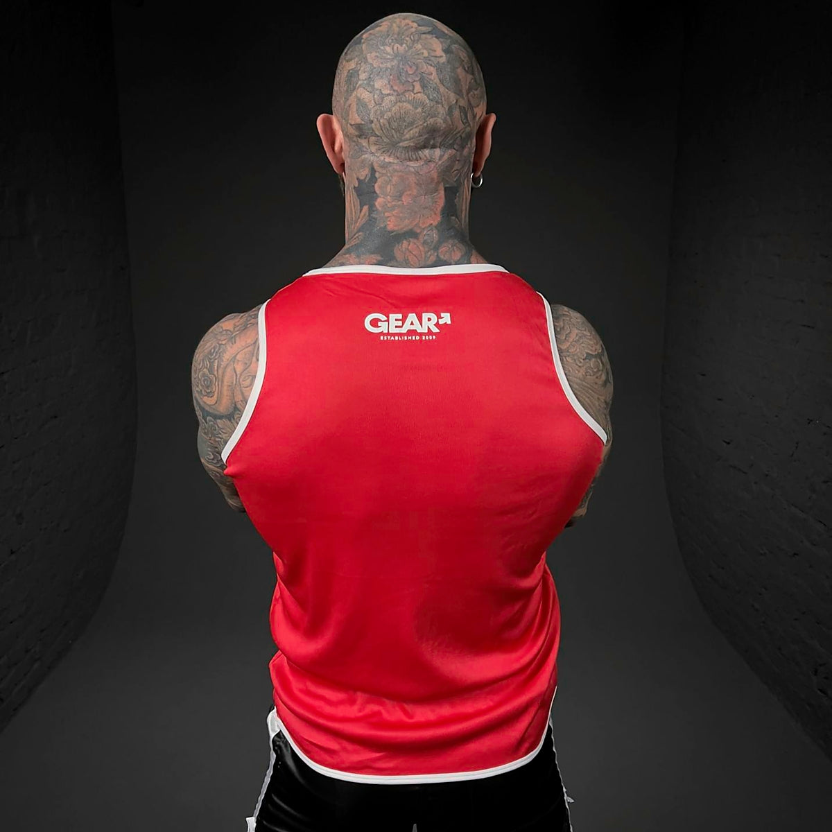 GEAR RUSH TANK RED/WHT